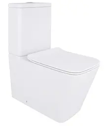 Унітаз підлоговий Qtap Crow Eco Rimless з сидінням Slim Duroplast/ Soft-close/ Quick Release QTCRO27W48750