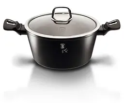 Каструля BLACK SILVER Collection з кришкою 4.1 л Berlinger Haus ⌀24 см kuh0009079 - мініатюра 1