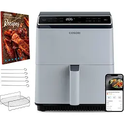 Мультипіч Cosori Smart Dual Blaze Chef Edition CAF-P583S-AEUR сіро-чорна [99044] - мініатюра 10