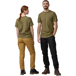Футболка Fjallraven Hemp Blend Out Here T-shirt M Green - мініатюра 3