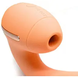 Вакуумний вібратор KisToy Tina Mini Violet вагінально-кліторальний Orange - мініатюра 4