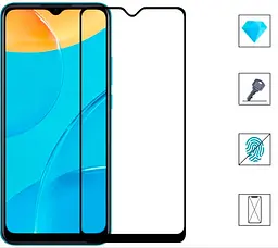 Захисне скло ArmorStandart Full Glue для Oppo А15/A15s Black [ARM58385] [80921] - мініатюра 2