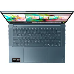 Ноутбук Lenovo Yoga Pro 7 14AKP10 з процесором AMD Ryzen™ AI 7 350 pana la 5.0GHz, 14.5" 3K, OLED, 32GB LPDDR5x RAM, 1TB SSD, AMD Radeon™ 860M графікою, No OS, Ti - мініатюра 4