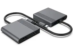 Адаптер Cablexpert A-CM-COMBO3-04, USB Type-C 3-в-1 - мініатюра 4