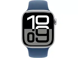 Смарт-годинник Apple Watch Series 10 GPS + Cellular 46mm Silver Alu. Case w. Denim Sport Band - M/L (MWY13) - мініатюра 2