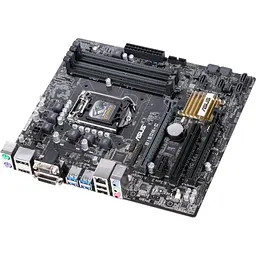 Материнська плата ASUS B150M-C (B150M-C) (Socket 1151, Intel B150, Micro-ATX) Б/в,U1 - мініатюра 3