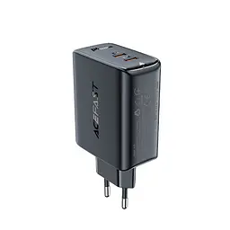 Мережевий зарядний пристрій Acefast A29 2 Type-C QC PD 50W чорний - мініатюра 3