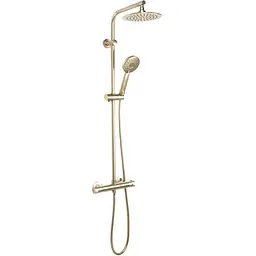 Душова система Rea Bliss brushed gold із термостатом REA-P8413, Золотий