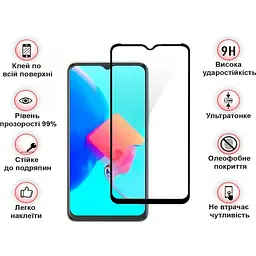 Захисне скло BeCover для Tecno Spark 8C (KG5n) Black (708161) - мініатюра 2