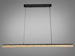 Підвісна LED-люстра Diasha XH1001/1000BK, чорна, 100×4 см, 28 W - мініатюра 4