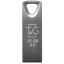 Флеш накопичувач USB 32Gb T&G Metal TG117 Grey USB 3.0 (TG117BK-32G3)