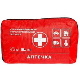 Футляр для аптечки м'який червоний 20.5x13.5x4 см (Ф-02-2025-М)