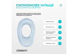 Бандаж (наколінник) ортопедичний для колінного суглоба EasyFit з ребрами жорсткості та силіконовою вставкою (сірий), розмір L (EF-0079-L) - мініатюра 4