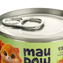 Повнораціонний корм для дорослих котів MAU PAW Паштет з куркою та печінкою консервований 100 г - мініатюра 4
