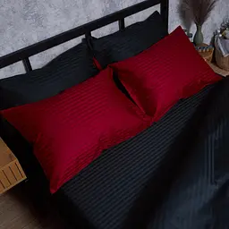 Набір наволочок Moon&Star Satin Stripe Dark Romance 40х60 см 2 шт - мініатюра 2
