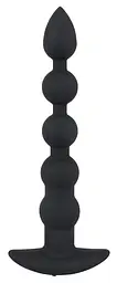 Анальний стимулятор Black Velvets Rechargeable Beads чорний - мініатюра 3