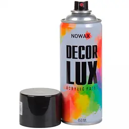 Акрилова фарба Nowax Спрей 450 мл Чорний глянцевий (gloss black/ral9005) - мініатюра 3