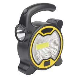 Світлодіодний ручний LED ліхтар на батарейках 3*АА з боковою лампою COB прожектор світильник 14см TY-915
