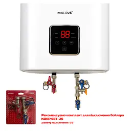 Водонагрівач "Квадрат" Mixxus EWH-15080 Cube Dry накопичувальний 80 л сухий тен 2,0 kW WH0618 - мініатюра 4
