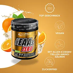 Амінокислота IronMaxx 100% EAAs Zero Апельсин 500 г - мініатюра 2