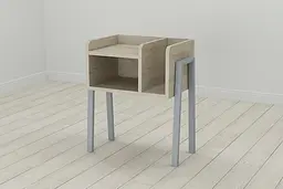 Тумба модульна Ferrum-decor Амелі 540x450x320 метал Сірий ДСП Сонома 16 мм (FRD-103020)