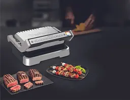 Гриль Tefal прижимний OptiGrll 2 в 1 Inox 2100Вт з'ємні пластини метал (GC772D30) - мініатюра 10