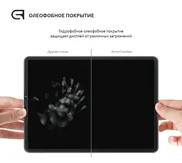 Захисне скло для планшета Apple iPad Pro 12.9 (2018)/Pro 12.9 (2020)/Pro 12.9 (2021)/Pro 12.9 (2022) A2764/A2437/A2766, Glass.CR, загартоване скло 9H, 2.5D, повне проклеювання, з олеофобним покриттям - мініатюра 3
