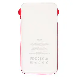 Портативна батарея Power Bank Hoco Borealis з вбудованим кабелем 10000mAh цифровий LED дисплей J71 - мініатюра 2