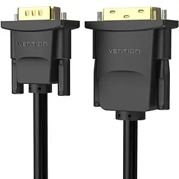 Кабель DVI M (24+1) - VGA M, 1.5 м, чорний Vention - мініатюра 4