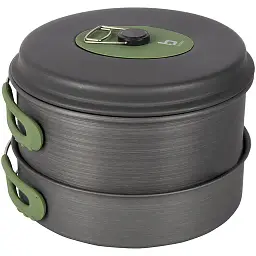 Набір посуду Bo-Camp Explorer Hard Anodized Grey/Green 4 предмети (2200244) - мініатюра 10