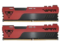 Оперативна пам'ять Patriot 16GB (2x8GB) DDR4 3200MHz Viper Elite II Red (PVE2416G320C8K)