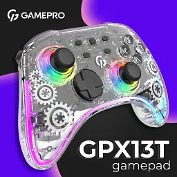 Геймпад GamePro GPX13T 2.4G/BT 5.1/USB/PC/iOS/Android RGB Transparent (GPX13T) UA - мініатюра 4