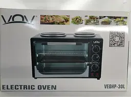 Електродуховка VOV Veohp 30L 1700Вт з 2 конфорками + лоток для піци - мініатюра 3