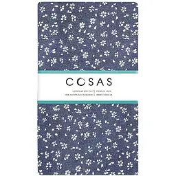 Простирадло Cosas на резинці в дитяче ліжечко 60х120 blue flowers, синій (FlowersMiniBlue_120)