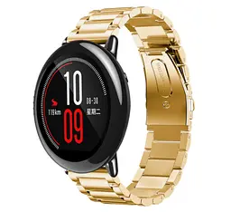 Металевий ремінець Primo для годинника Xiaomi Huami Amazfit Sport SmartWatch Gold - мініатюра 2