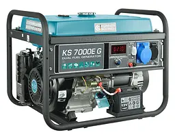 Генератор бензиновий газ/бензин Konner&Sohnen 5/5.5 кВт KS 7000E G - мініатюра 3