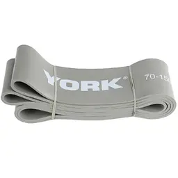 Резинка для фітнесу York 35-75кг - 2080x85x4,5 мм, сірий - мініатюра 3