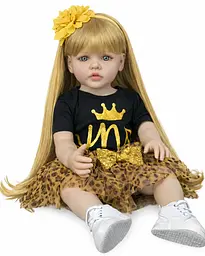 Реалістична Кукла Реборн 55 см повністю силіконова Doll Reborn Baby К0100311