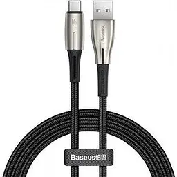 Кабель Baseus Water Drop-shaped Lamp SuperCharge Cable For Type-C 66W 2m CATSD-N01 Black