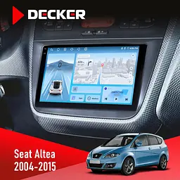 Штатна магнітола Seat Altea 2004-2015 Decker D9-010 6x128, DSP, 4G, 2K Decker (НФ-00004788)