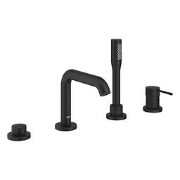 Змішувач для ванни на 4 отвори Grohe Essence 25251KF1 Чорний матовий