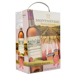 Набір. Уцінка. Вино Montmeyrac Rose, рожеве, сухе, 3 л  - мініатюра 2