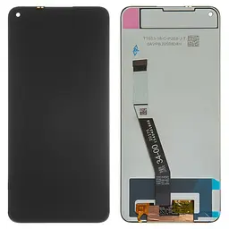 Дисплей для Xiaomi Redmi 10X 4G, Redmi Note 9, чорний, без рамки, Оригінал (переклеєне скло), M2003J15SC, M2003J15SG, M2003J15SS