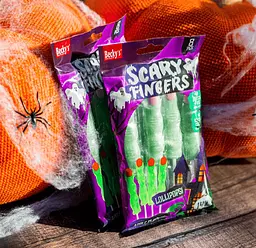 Льодяники пальці Becky's Scary Fingers Lollipops 8шт, 144г - мініатюра 2