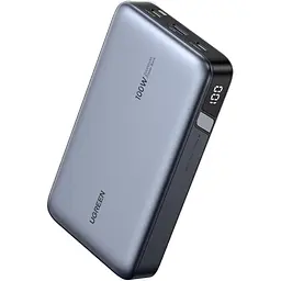 УМБ Ugreen 20000mAh 100W PD,QC, USB-A, 2xUSB-С Grey (PB720) - мініатюра 2