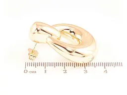 Сережки Xuping пусети позолота 18K "Об'ємні кільця" 285922 - мініатюра 2