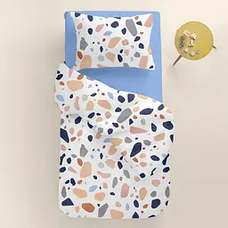 Дитяча постіль Cosas Gemstones CS1 без простирадла 110х140 см (StoneRoseGreyWhite_140_2) - мініатюра 2