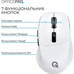 Миша OfficePro M398W Silent Click Wireless White [161158] - мініатюра 6