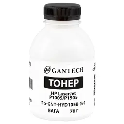 Тонер HP LJ P1005/P1505, bottle 70g Gantech (TSM-HYD105B-070)