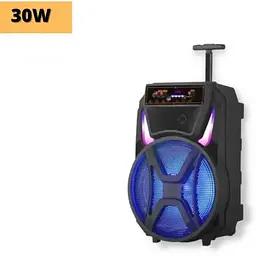Портативна колонка XPRO MD13-12L валіза 30Вт USB SD FM радіо Bluetooth 1 мікрофон ДУ (MER-15728) - мініатюра 2